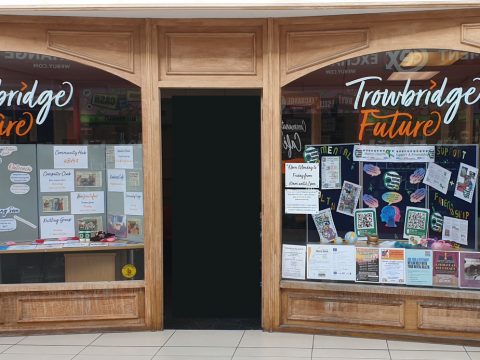 A window into the Future Trowbridge Future window display displaying our information