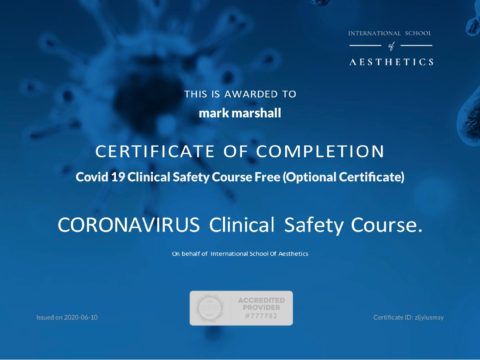 Covid 19 Safety on Reopening Covid 19 Clinical Safety Course