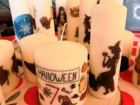 Halloween Candles Craft and where to purchase For Salle at Town Hall Trowbridge
