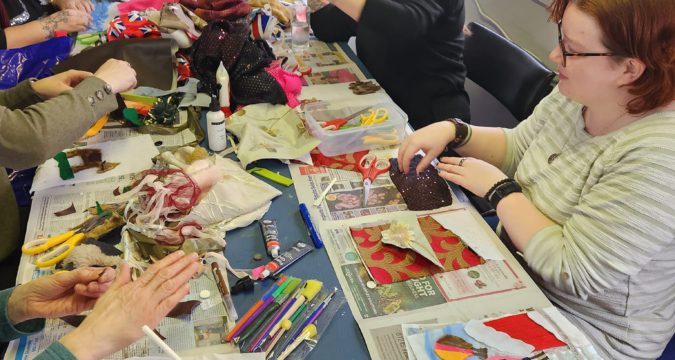 Trowbridge Museum Collaborates with Community for Inspirational Patchwork Session vibrant patches destined for the West of England Festival of Textiles (WEFT) summer exhibition