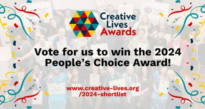 The power of creativity and community celebrated as Trowbridge Service User’s Group is shortlisted for the 2024 Creative Lives Awards We've been shortlisted for the Creative Lives Awards 2024!