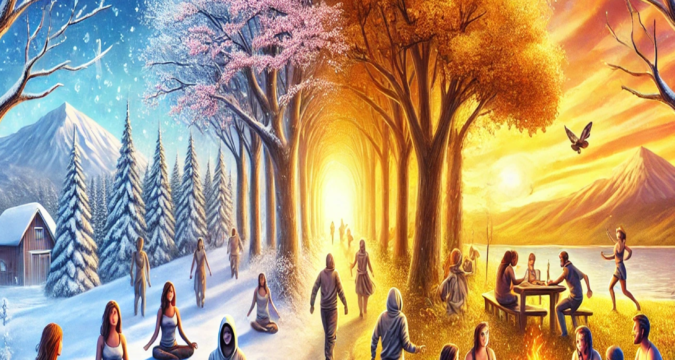 Spring into Change with Us! Poster of seasonal change as Trowbridge service users group moves to summer timetable