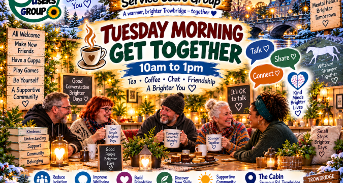 Tuesday Morning Drop In and Woodworking Workshop for those living with mental illness living in trowbridge