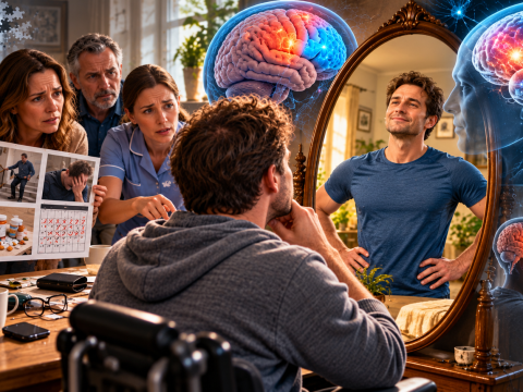 Anosognosia is a disorder that keeps you from recognizing other conditions you have. It commonly happens with conditions like schizophrenia